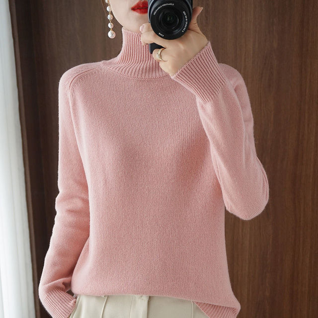 Warm Jumper for Women - Celeste-Pink-S-The Livary