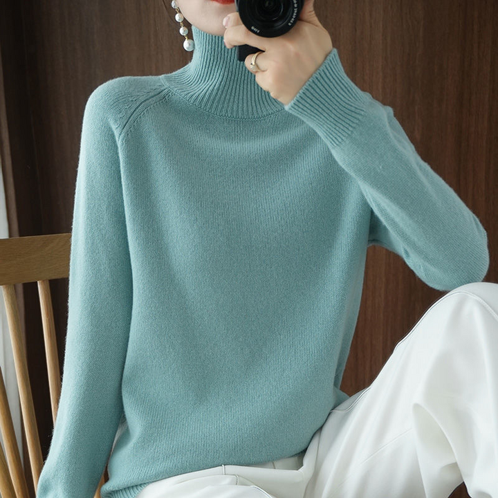 Warm Jumper for Women - Celeste-Green-blue-S-The Livary