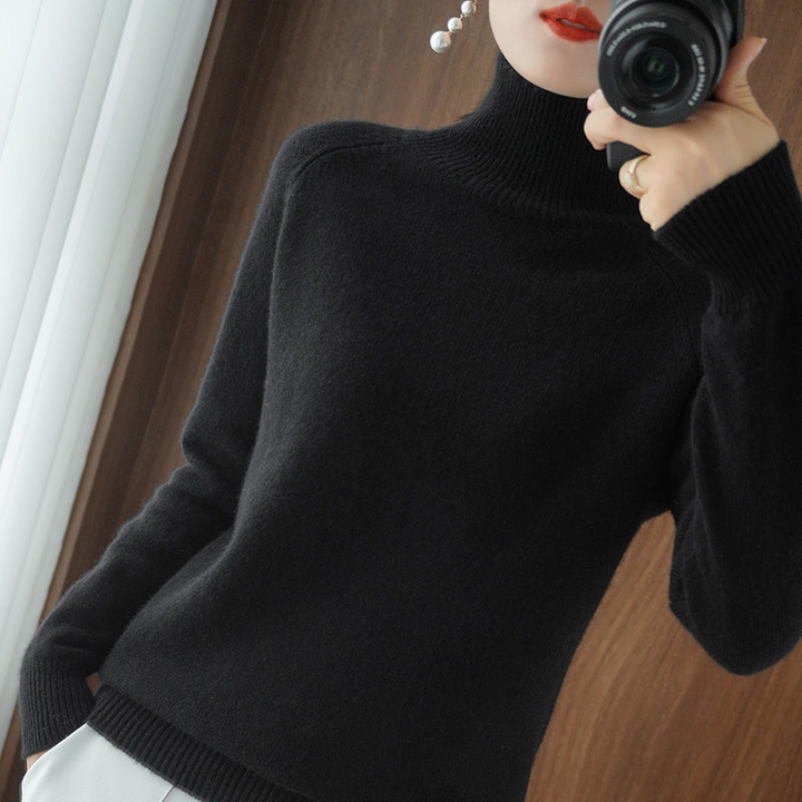 Warm Jumper for Women - Celeste-Black-S-The Livary