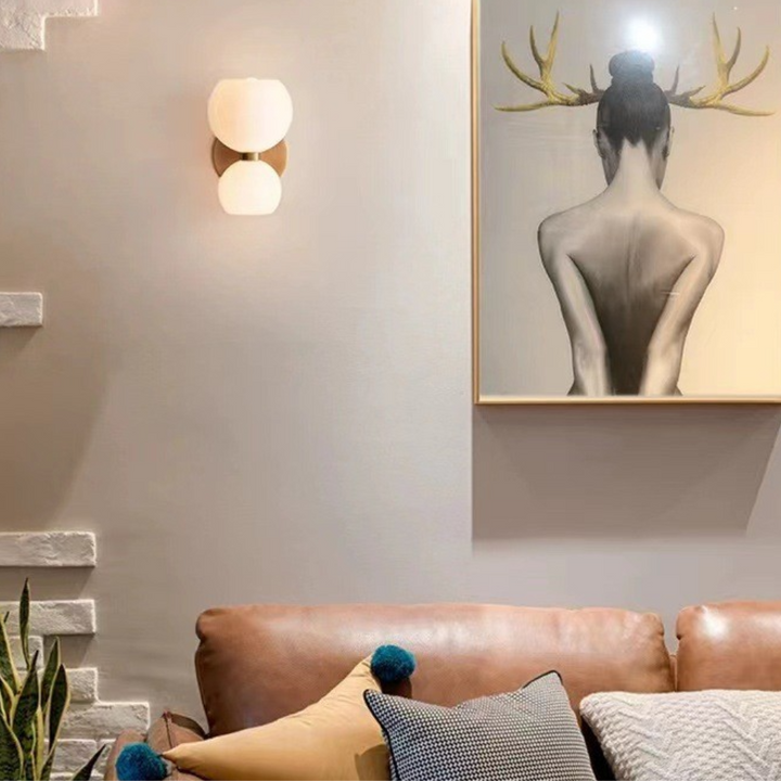 Minimalistic Double LED Wall Lamp – Lumis Duo-White-The Livary