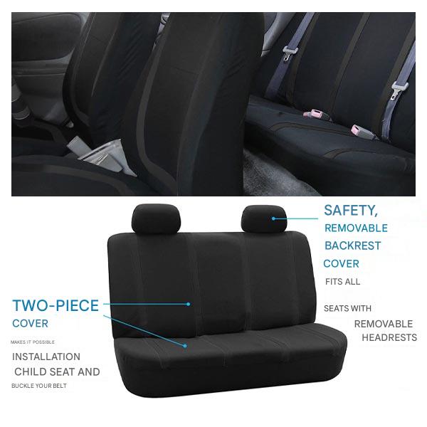 9-Piece Universal Car Seat Covers – AutoLuxe-Gray-The Livary