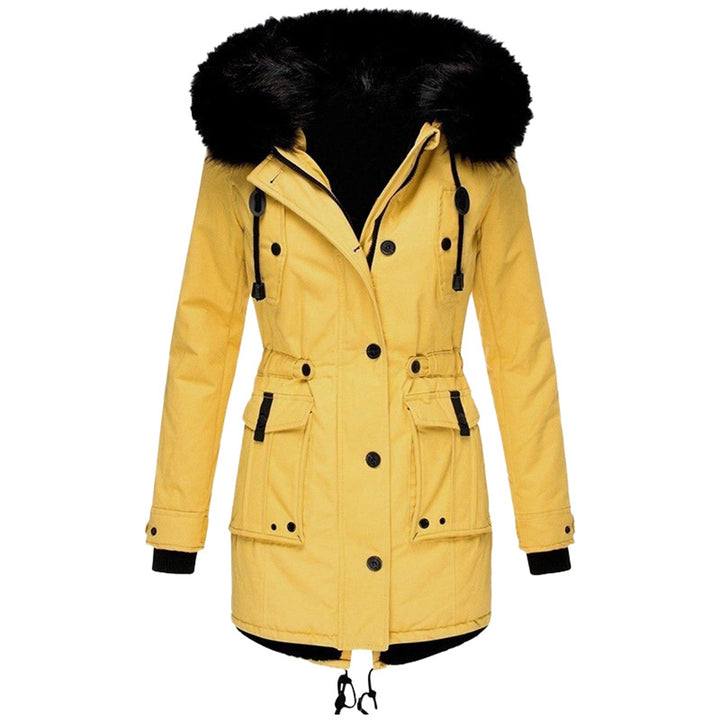 Stylish Women's Winter Coat - Elise-Yellow-S-The Livary
