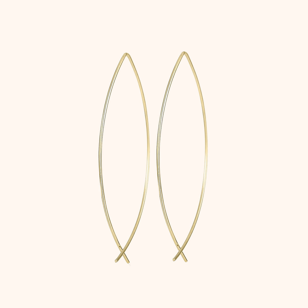 Stylish Minimalist Earrings - Lina-Gold-The Livary