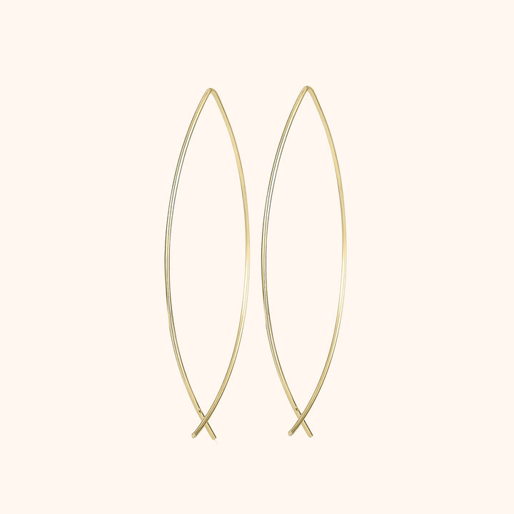 Stylish Minimalist Earrings - Lina-Gold-The Livary