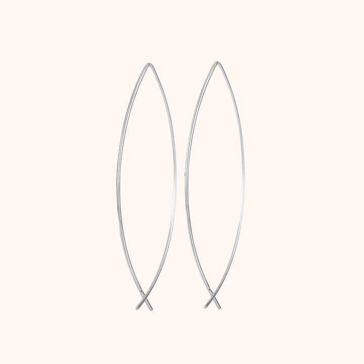 Stylish Minimalist Earrings - Lina-Silver-The Livary