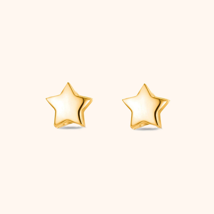 Star Earrings - Luna-Gold-The Livary