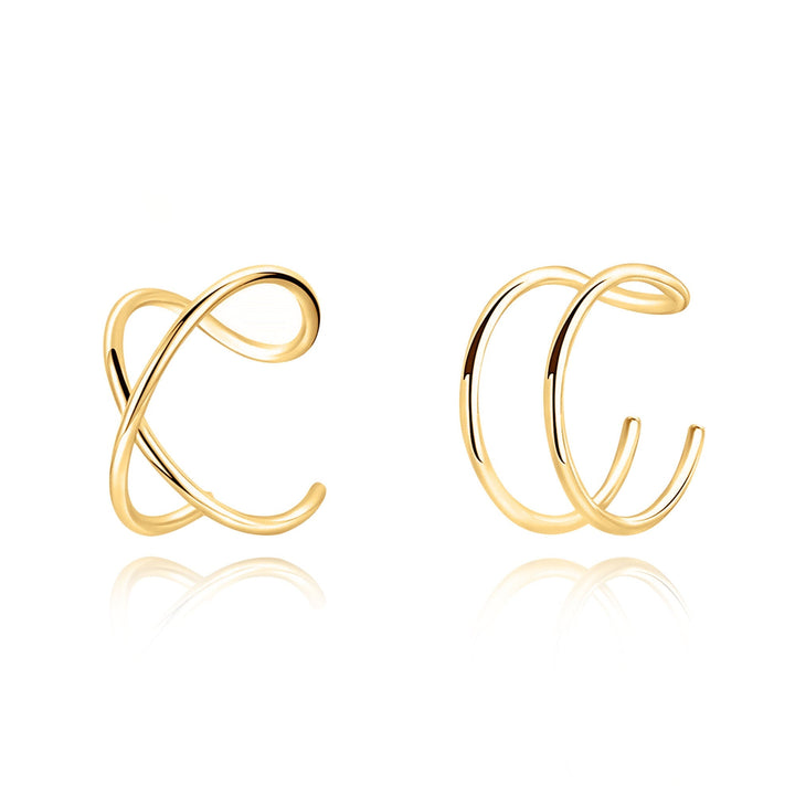 Modern U-Shaped Ear Clips - Nova-You and X-Gold-The Livary