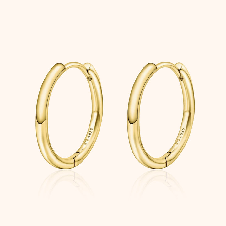 Classic Hoops - Aurina-0.47 in-Gold-The Livary