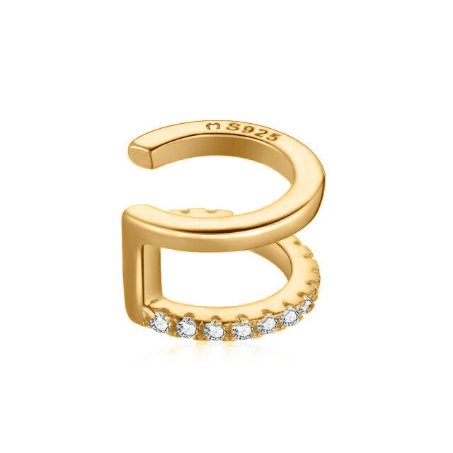Double Ear Cuff - Clara-Gold-The Livary