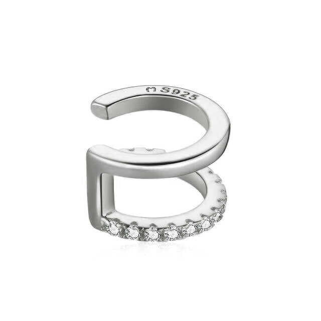 Double Ear Cuff - Clara-Silver-The Livary