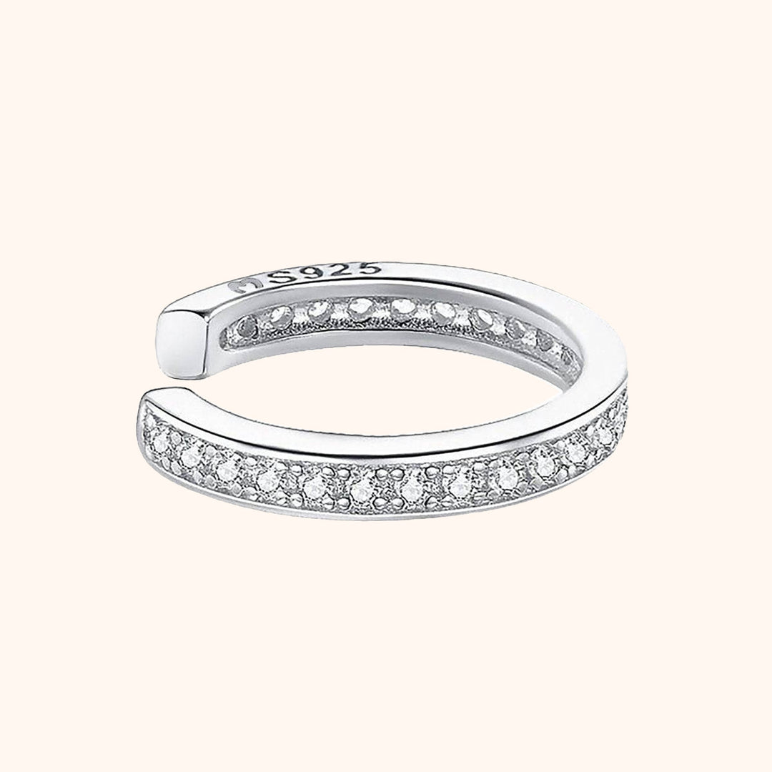 Strass Earring - Luna-Silver-The Livary