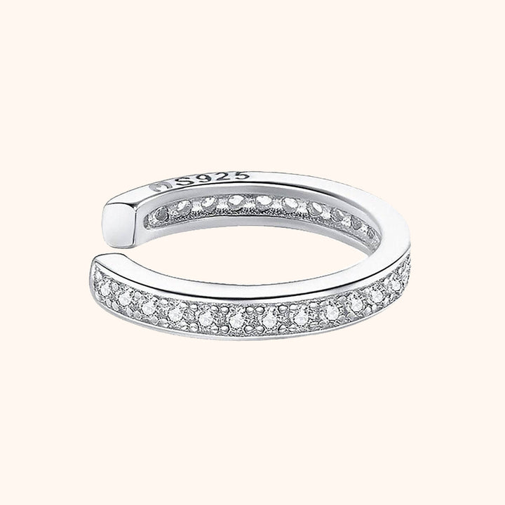 Strass Earring - Luna-Silver-The Livary