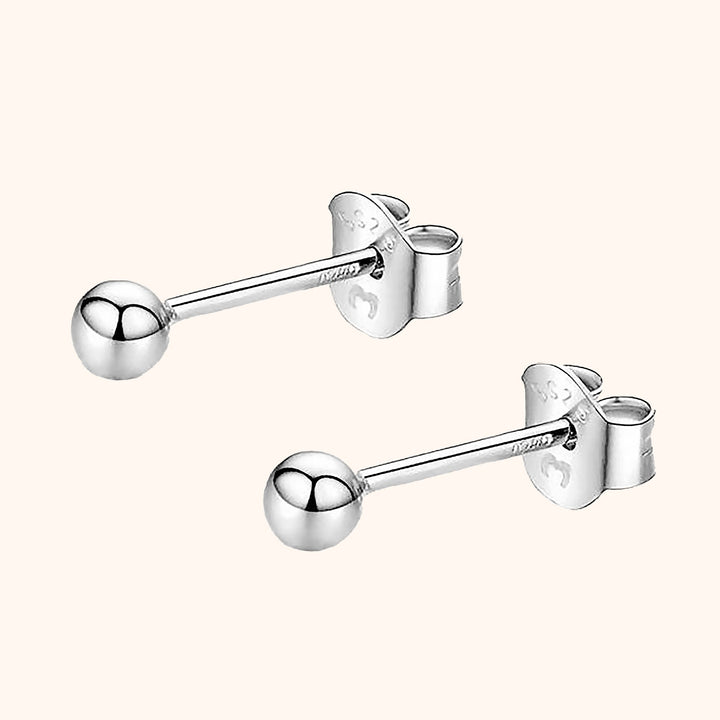Minimalist Earrings - Lunara-0.08 in-Silver-The Livary