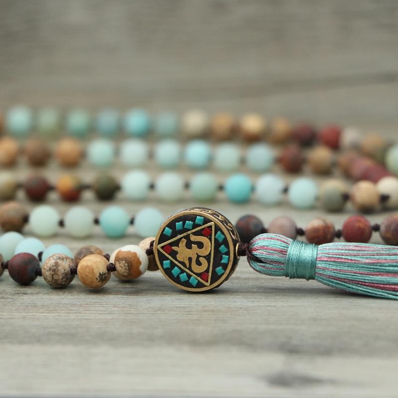 Aum Mala Bead Necklace - Anaya-The Livary