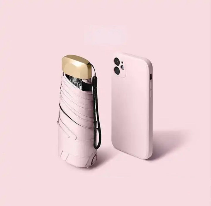 Foldable Mini Umbrella for On-the-Go – Pico-Pink-The Livary