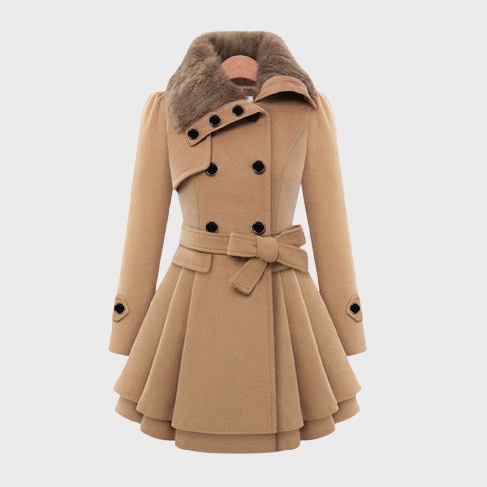 Trendy Ladies' Jacket - BellaVogue-Khaki-S-The Livary