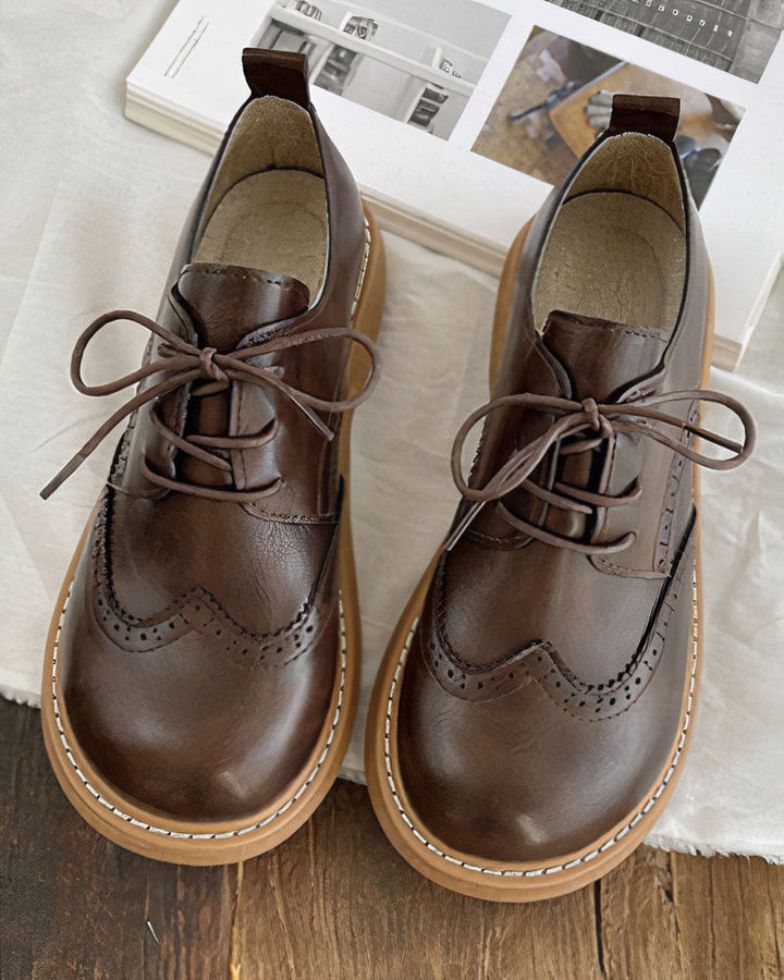 Retro Oxford Shoes for Women – Isadora-Ivory-4.5-The Livary