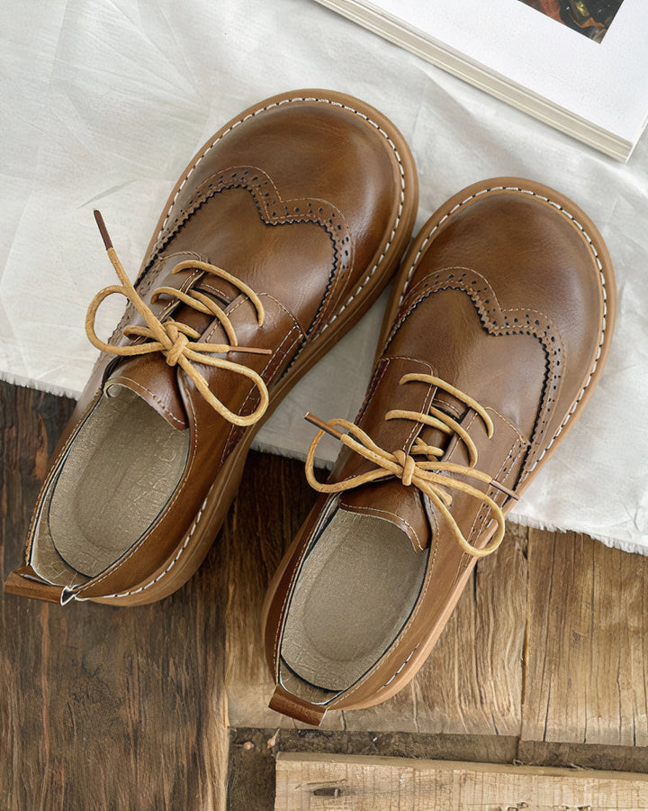Retro Oxford Shoes for Women – Isadora-Brown-4.5-The Livary