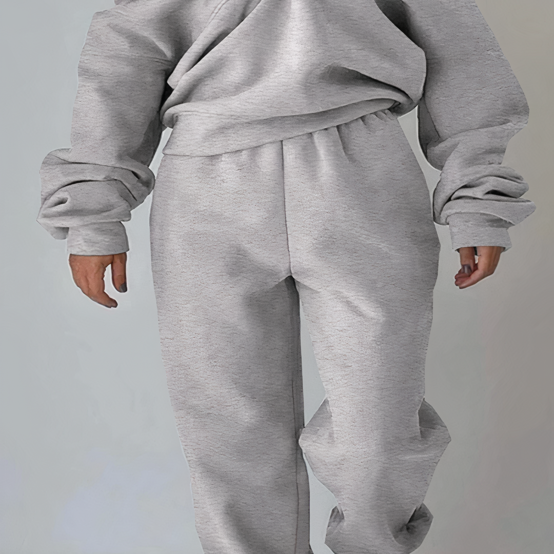 Ladies Tracksuit Set of 2 - Livia-Gray-S-The Livary
