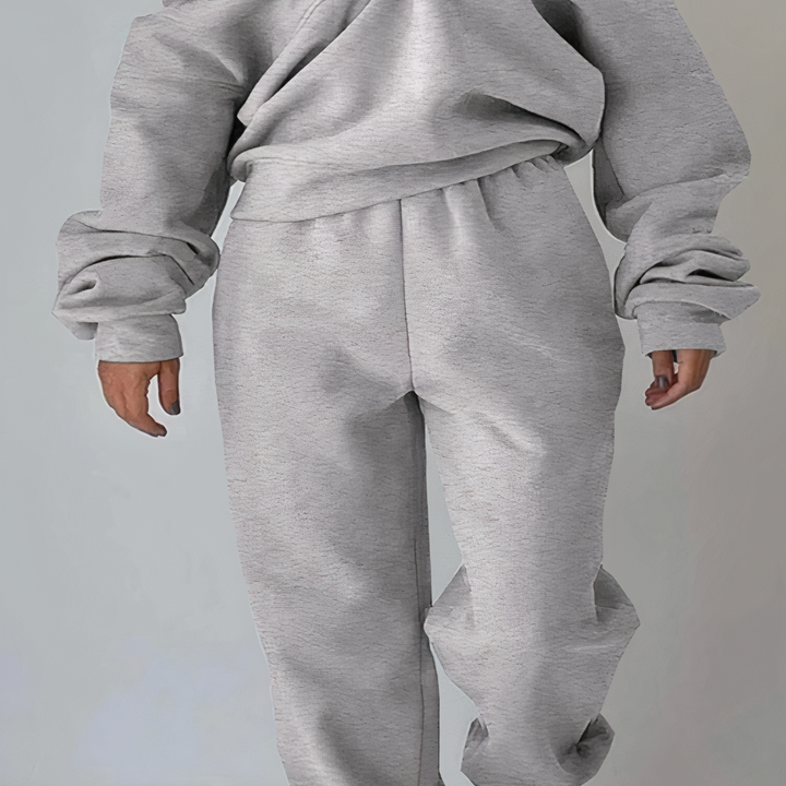 Ladies Tracksuit Set of 2 - Livia-Gray-S-The Livary
