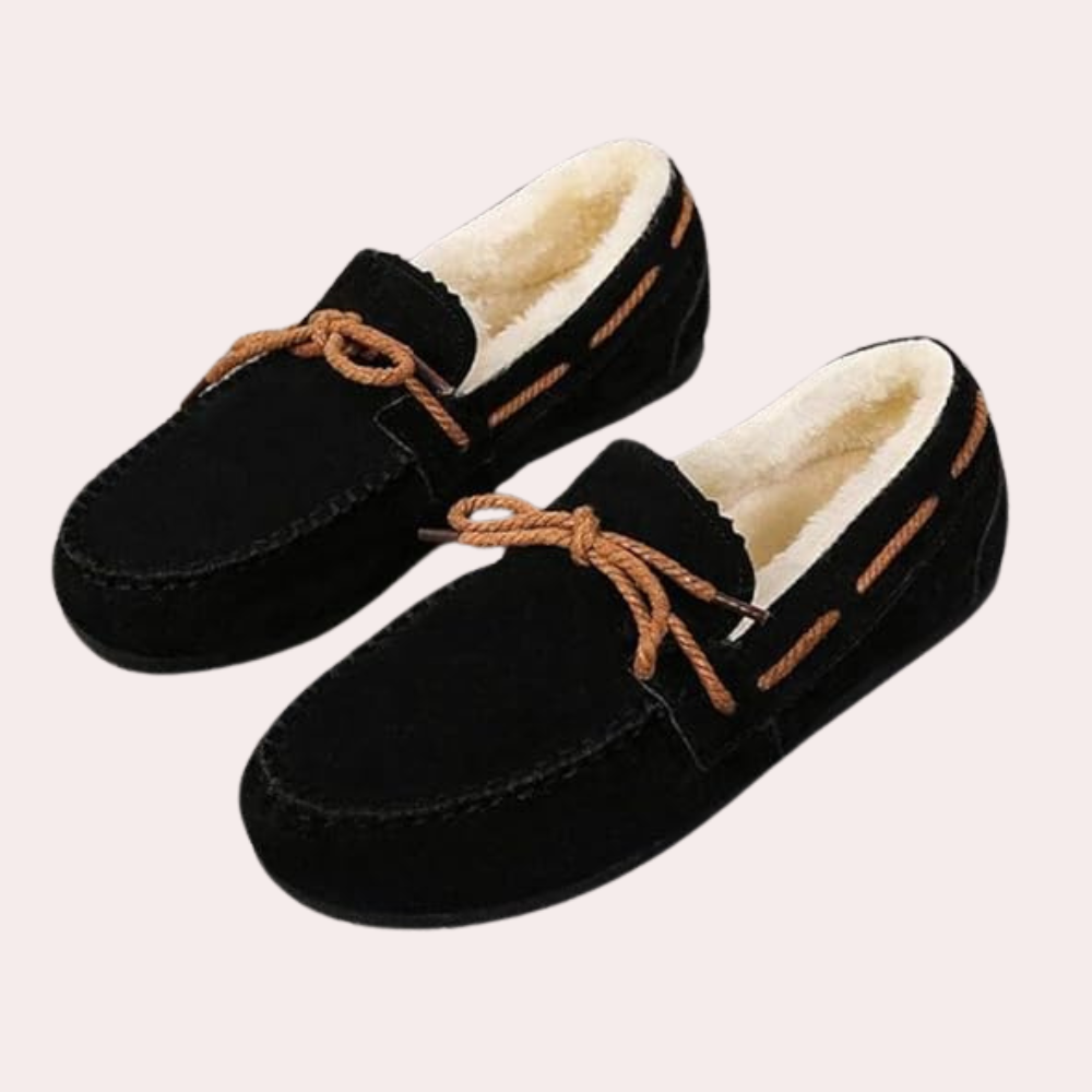 Classic Warm Ladies' Slippers - Selina-Black-2.5-The Livary