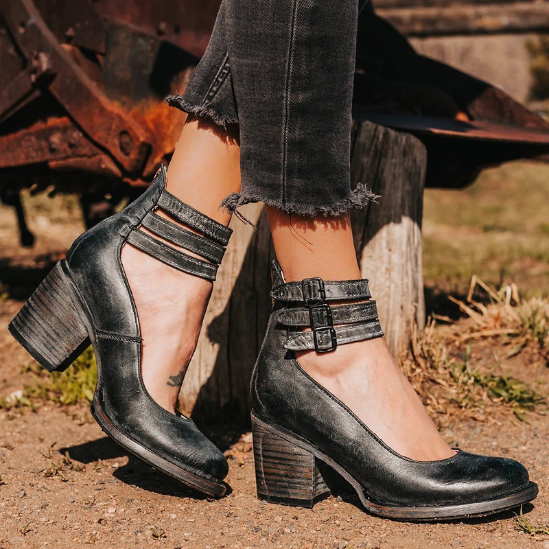 Comfortable & stylish women's leather shoes with non-slip sole – Amalia-Brown-2.5-The Livary