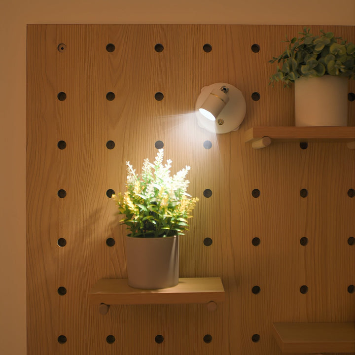 Wireless LED Spotlight - LumaSpot-2-White - AA Batteries-White-The Livary