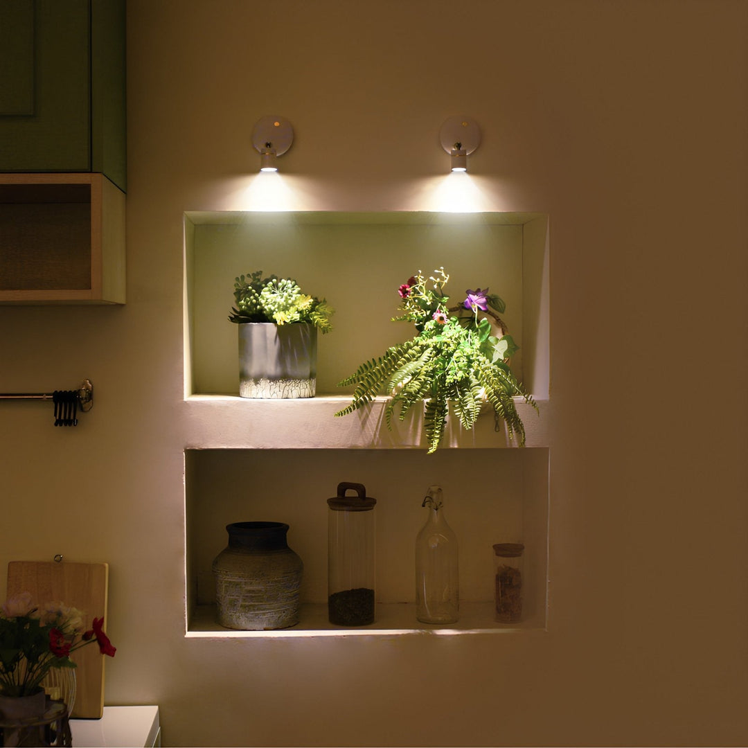 Wireless LED Spotlight - LumaSpot-2-White - AA Batteries-White-The Livary