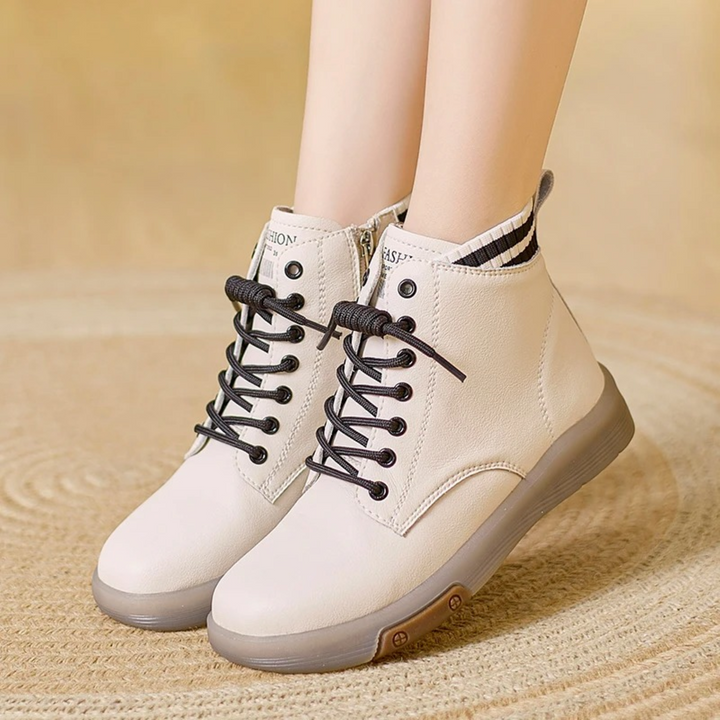 Learn Waterproof Women's Sneakers - AquaStride-Light brown-black-2.5-The Livary