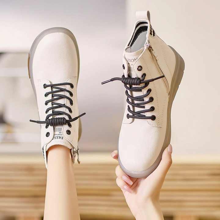 Learn Waterproof Women's Sneakers - AquaStride-Light brown-black-2.5-The Livary