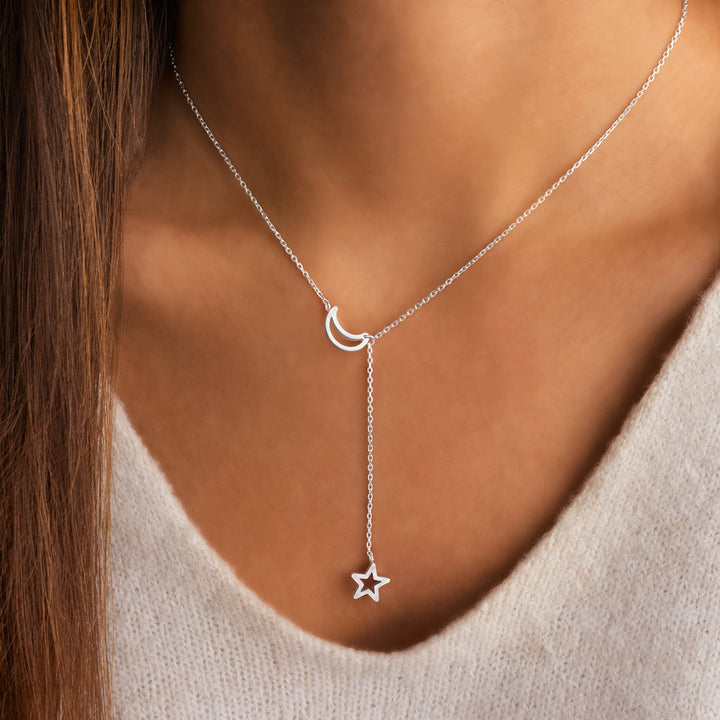 Star Light Necklace - Nova-Silver-The Livary