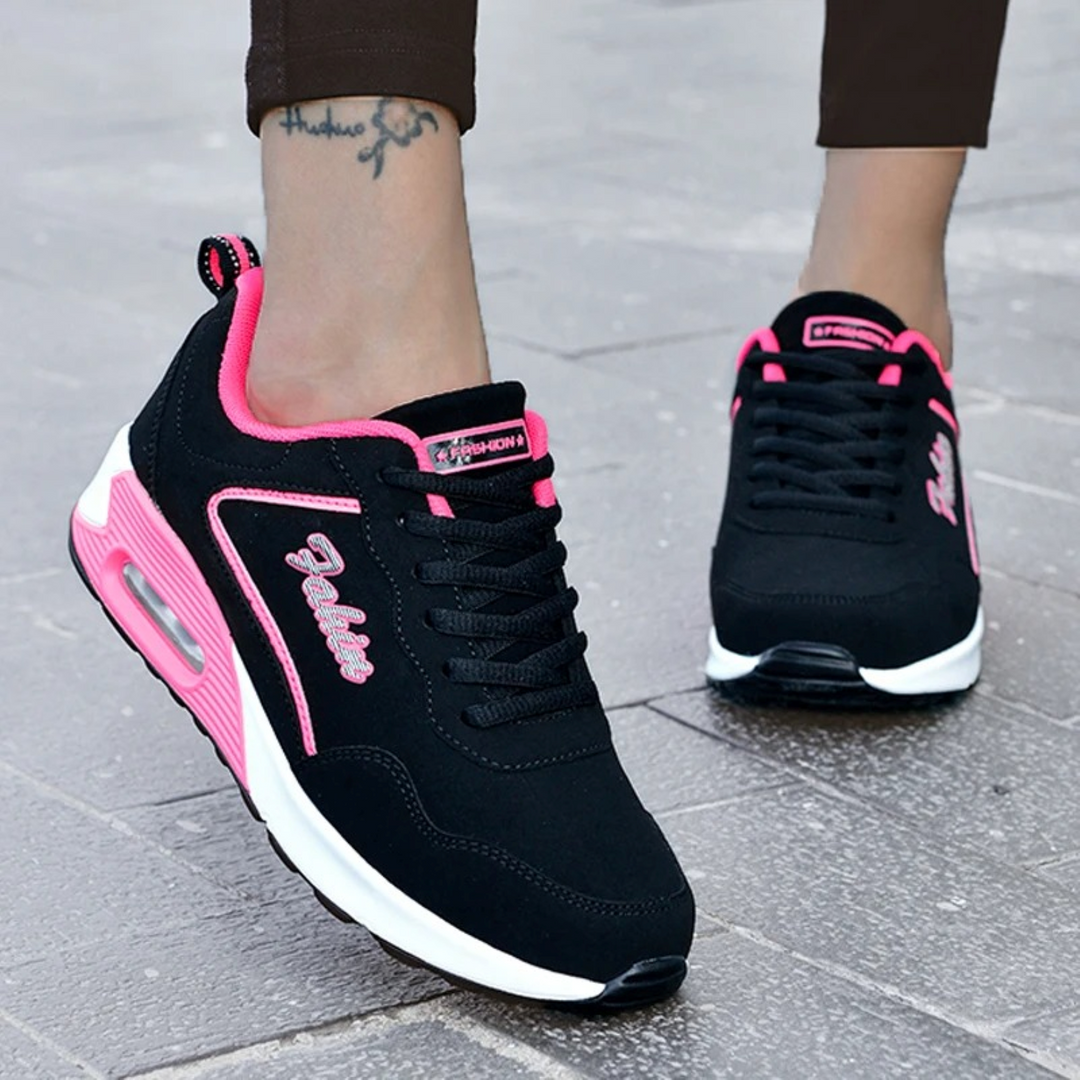 Waterproof & Lightweight Women’s Hiking Shoes for Outdoor – Nora-Black-Pink-3-The Livary