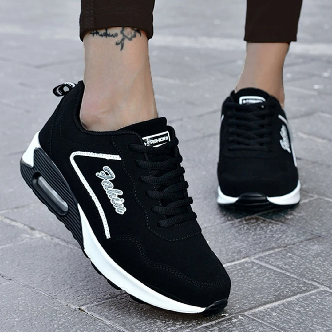Waterproof Lightweight Women's Shoes - Aurora-Black and white-2.5-The Livary