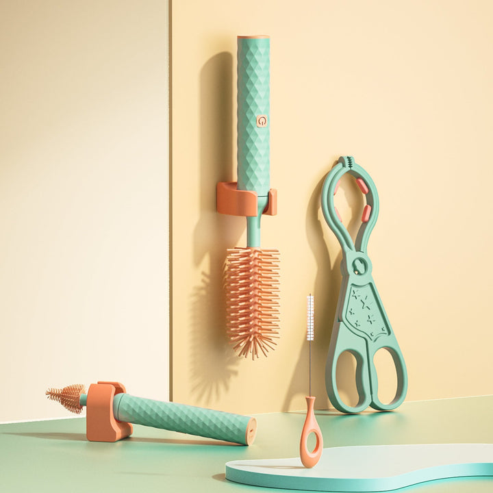 Electric Silicone Bottle Brush – BubblEase-Blue-The Livary