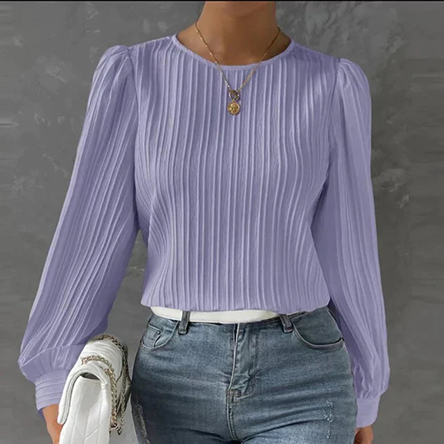 Stylish Comfortable Women's Sweater - Evelina-Purple-S-The Livary