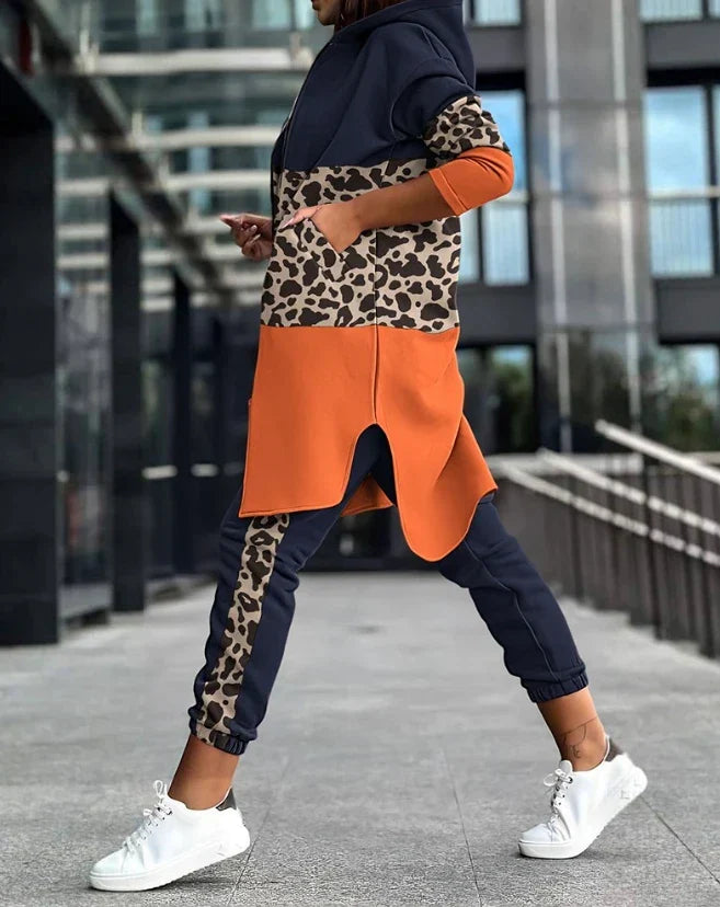 Casual Streetwear Ladies Clothing Set - Mila-Multicoloured-S-The Livary