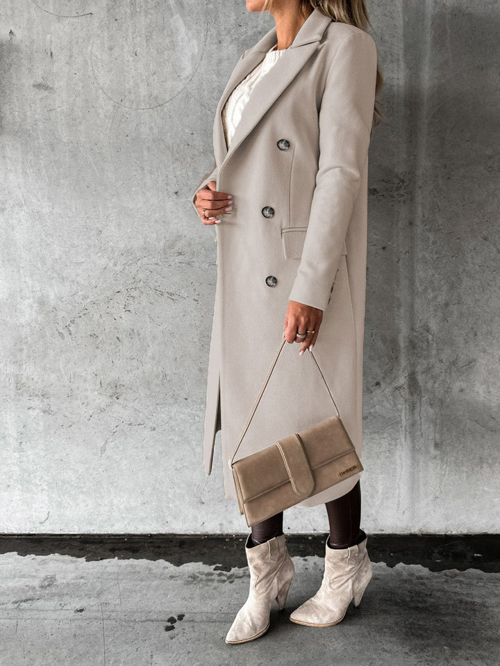 Stylish and Comfortable Ladies' Coat - Vivienne-Pink-S-The Livary