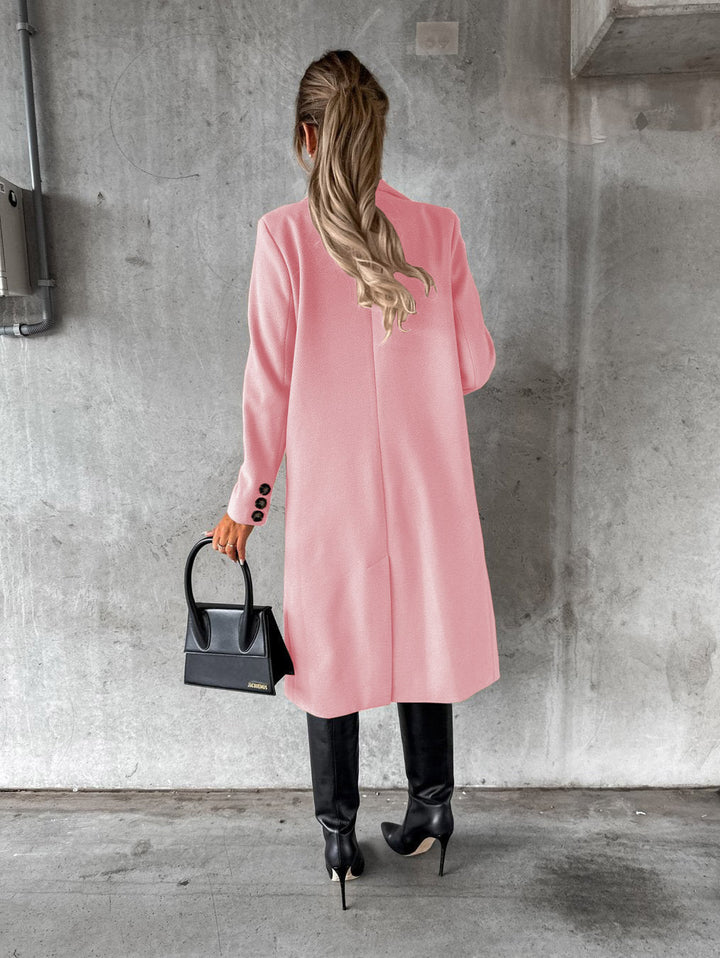 Stylish and Comfortable Ladies' Coat - Vivienne-Pink-S-The Livary