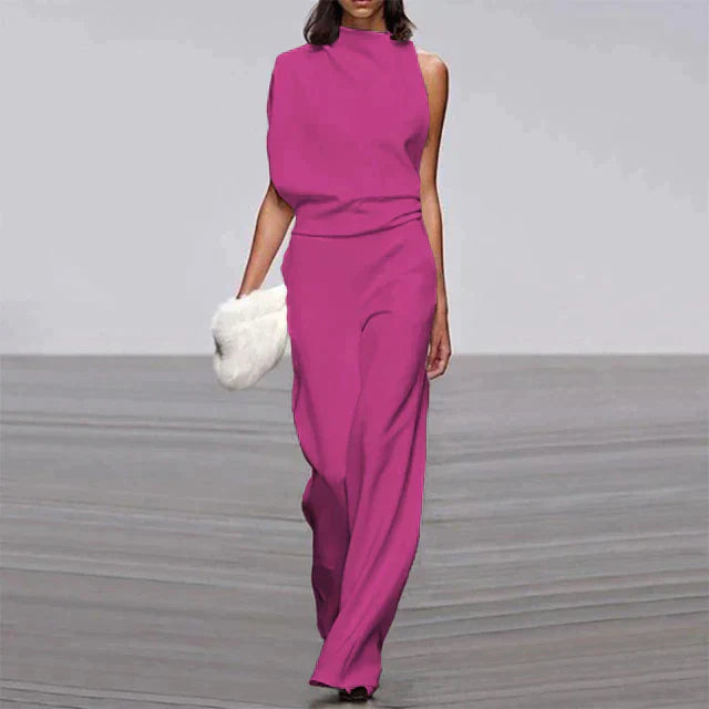 Stylish Jumpsuit - Aria-Pink-S-The Livary