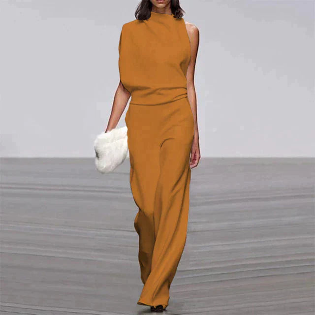 Stylish Jumpsuit - Aria-Yellow Orange-S-The Livary