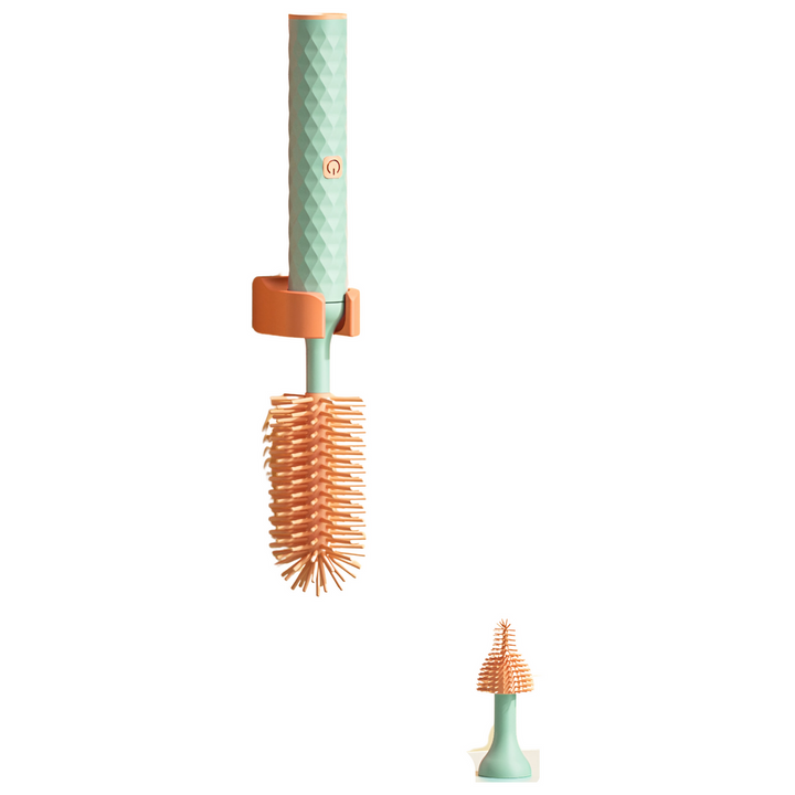Electric Silicone Bottle Brush – BubblEase-Blue-The Livary