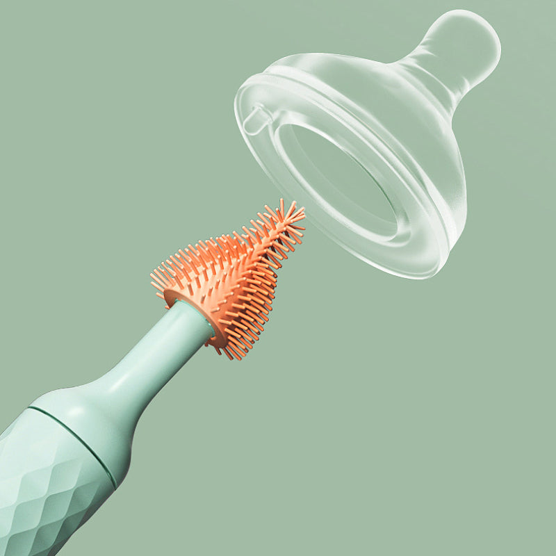 Electric Silicone Bottle Brush – BubblEase-Blue-The Livary