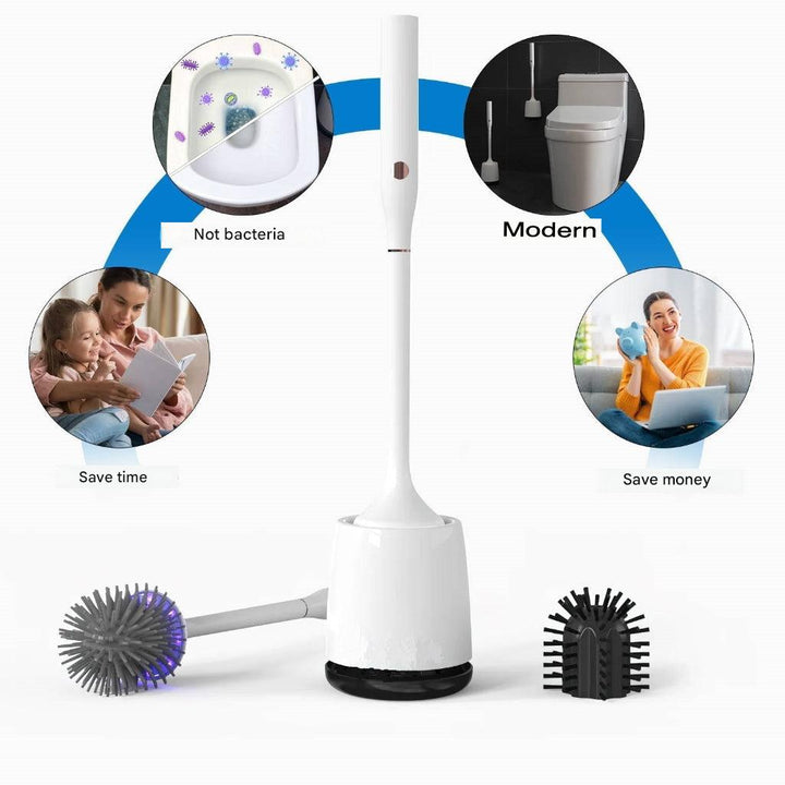 Electric UV Toilet Brush with Dual Head – PureSpin-The Livary