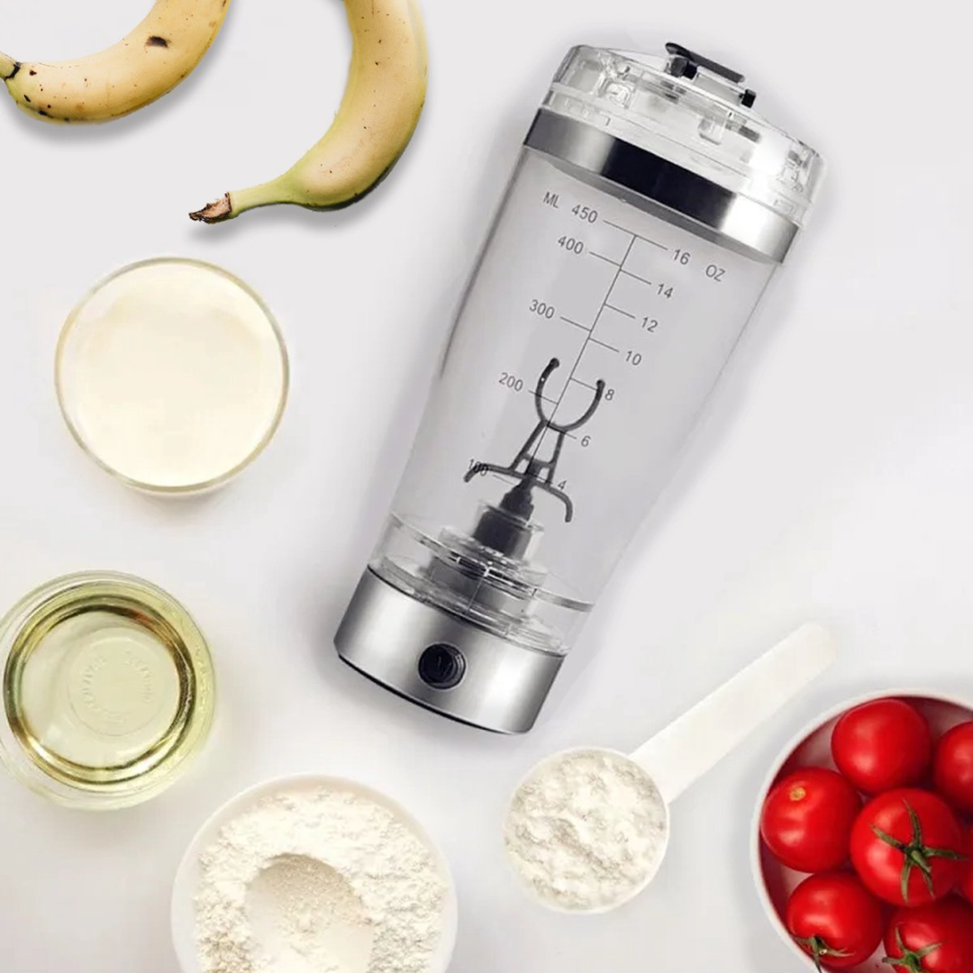 Electric Protein Shake Bottle (450 ml) - VoltMix-The Livary