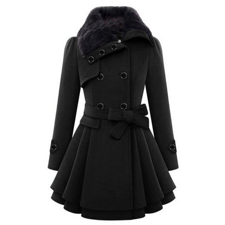 Warm and Long Ladies' Winter Coat - Vivienne-Khaki-S-The Livary