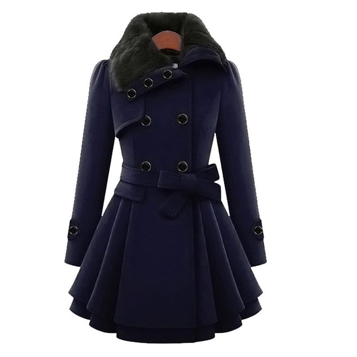 Warm and Long Ladies' Winter Coat - Vivienne-Khaki-S-The Livary