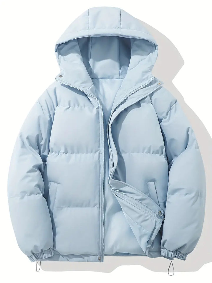 Warm Ladies Jacket with Hood - Aurelia-Light blue-M-The Livary
