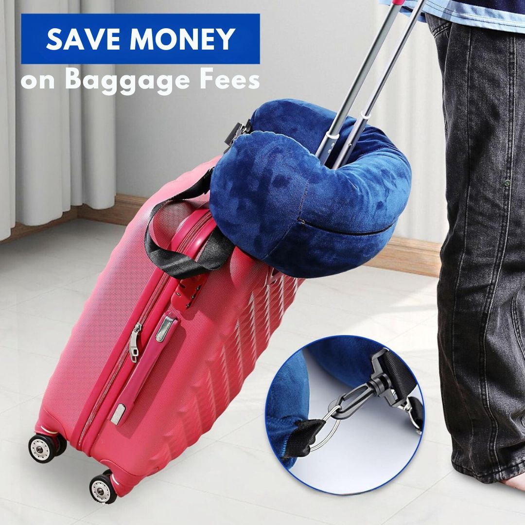 Comfortable Travel Pillow and Extra Luggage Space in One - TravelMate™-Black-The Livary