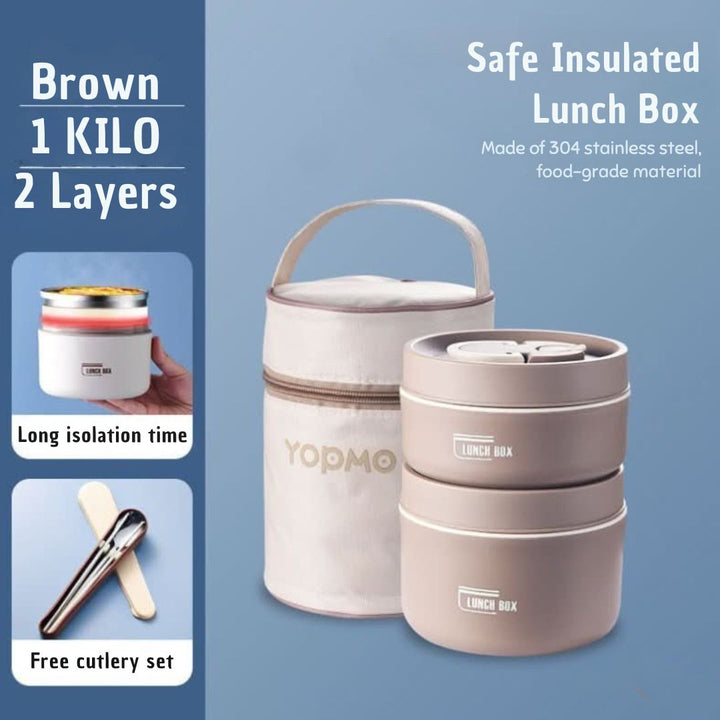 Portable Insulated Meal Container Set - LunchMate-White-2 dozen + bag + FREE cutlery set-The Livary