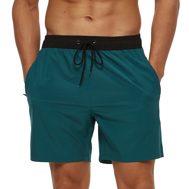 Comfortable Men's Swimming Shorts – Jace-Blue-green-S-The Livary